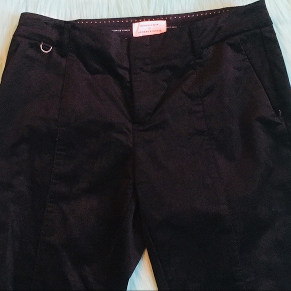 Anthropologie Velvet Essential Slim Black Pant 2 - Picture 4 of 8